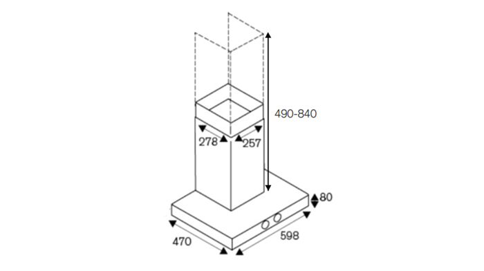 60cm Wall Mount Hood | Bertazzoni La Germania