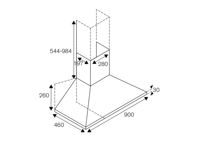 90cm Wall Mount Hood | Bertazzoni La Germania